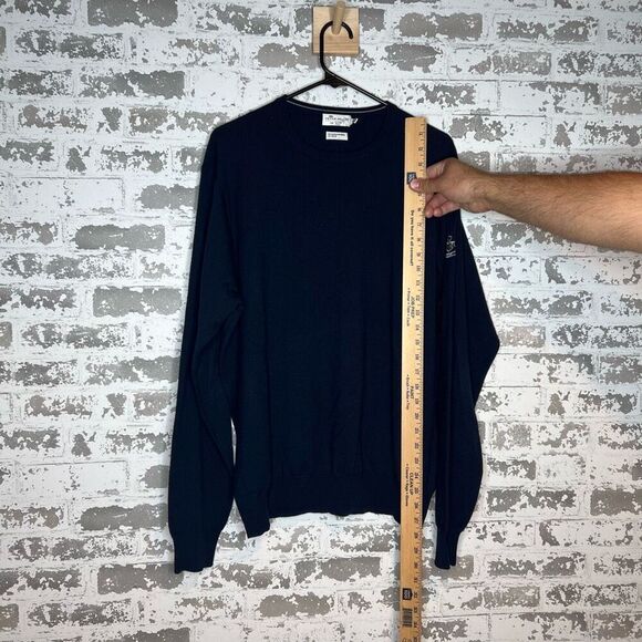 Peter Millar | mens crewneck merino wool and silk blend  sweater - Picture 4 of 6